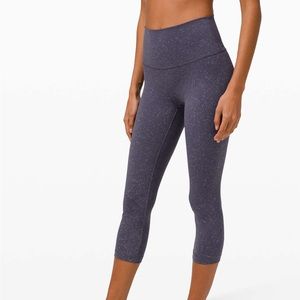 Lululemon Wunder Under High Rise 21” Indigo Spray Cadet Blue